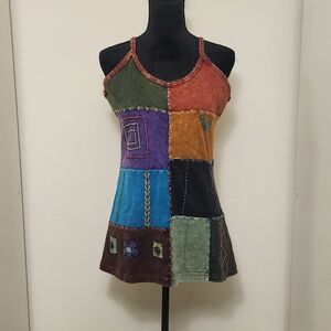 Patchwork Multicolor Women's Blouse